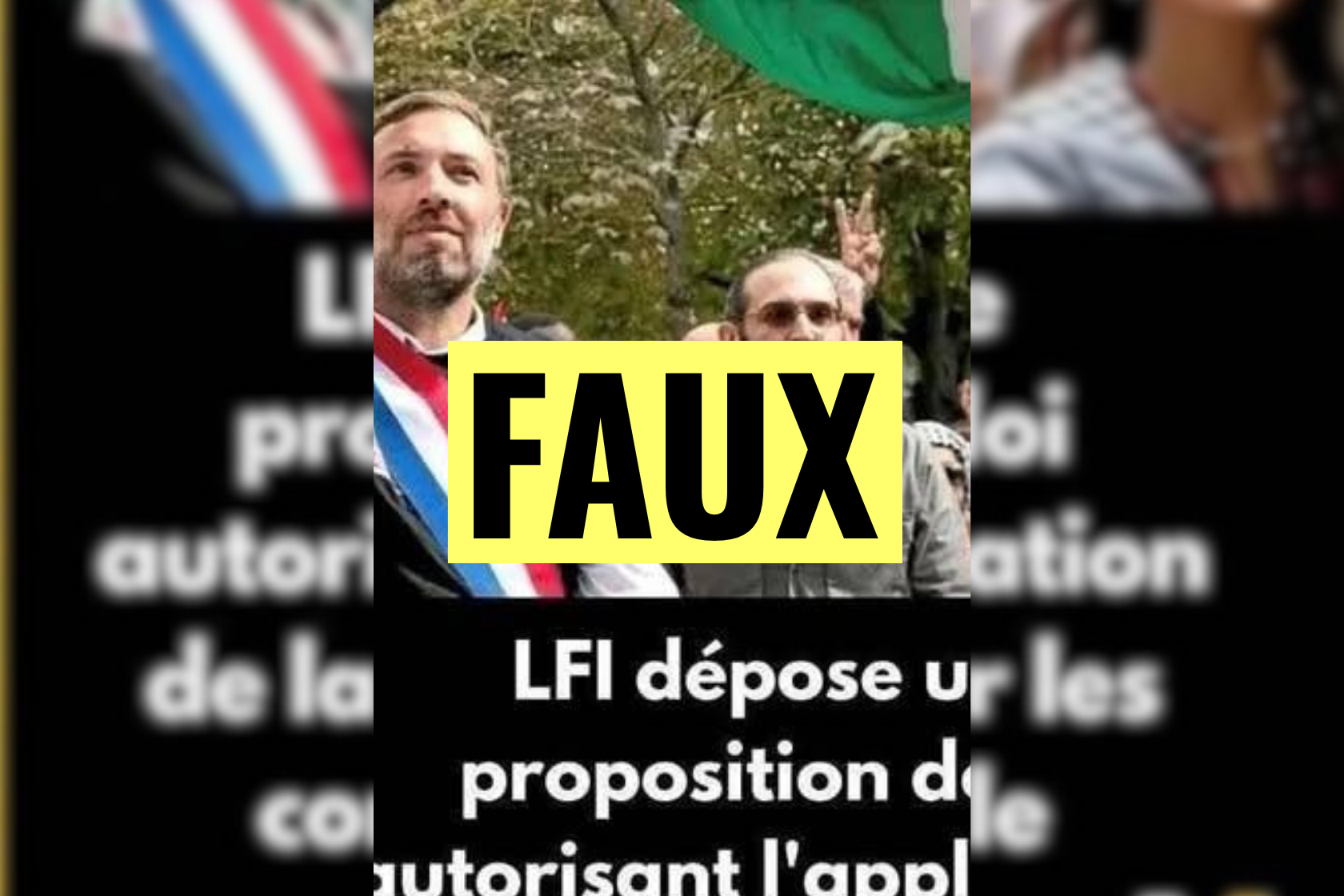 Non, LFI n’a pas déposé de proposition de loi autorisant l'application de la charia