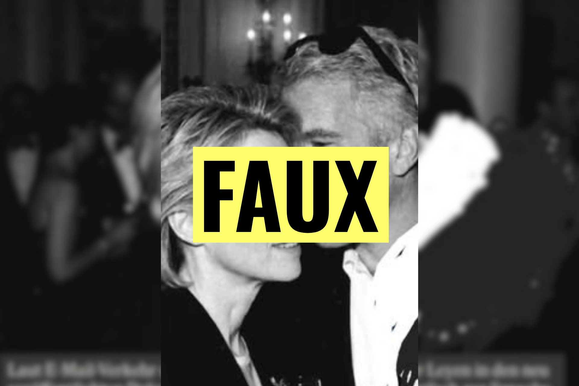 Cette photo montrant Ursula von der Leyen et Jeffrey Epstein n’est pas authentique