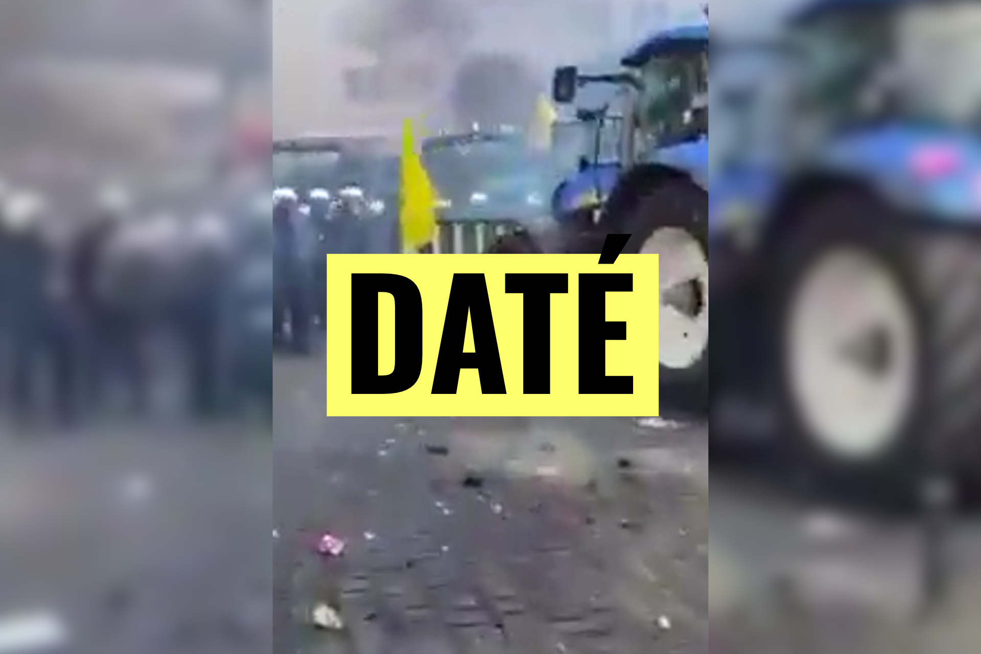 Non, des images ne montrent pas des affrontements récents entre les agriculteurs et la police à Bruxelles