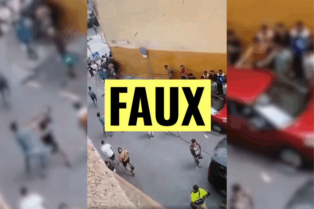 Ceuta : rien n’indique que cette vidéo montre un 