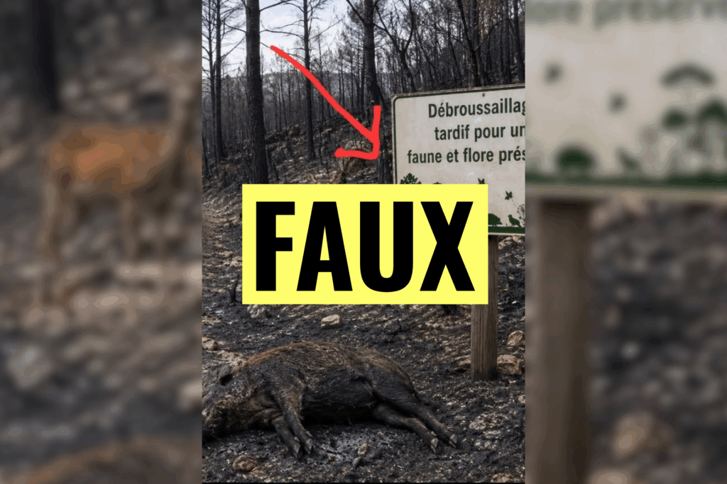 Attention à cette fausse image alimentant l'idée que le fauchage tardif favorise les incendies